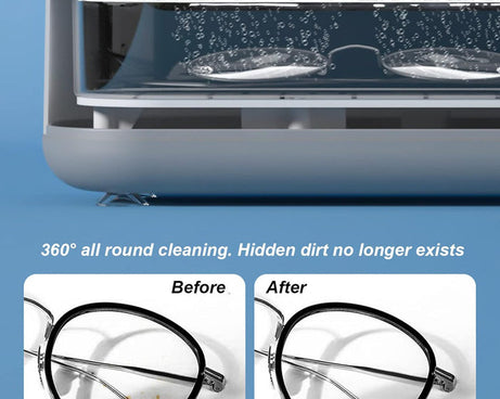 Ultrasonic Jewllery, Cleaner, Ultrasonic Cleaning Machine, Portable jewellery Cleaning Mchine For Jewellery, Ring, Silver, Retainer, Glasses, Watches, Coins, High Frequency Vibration Machine (Battery Not Included)