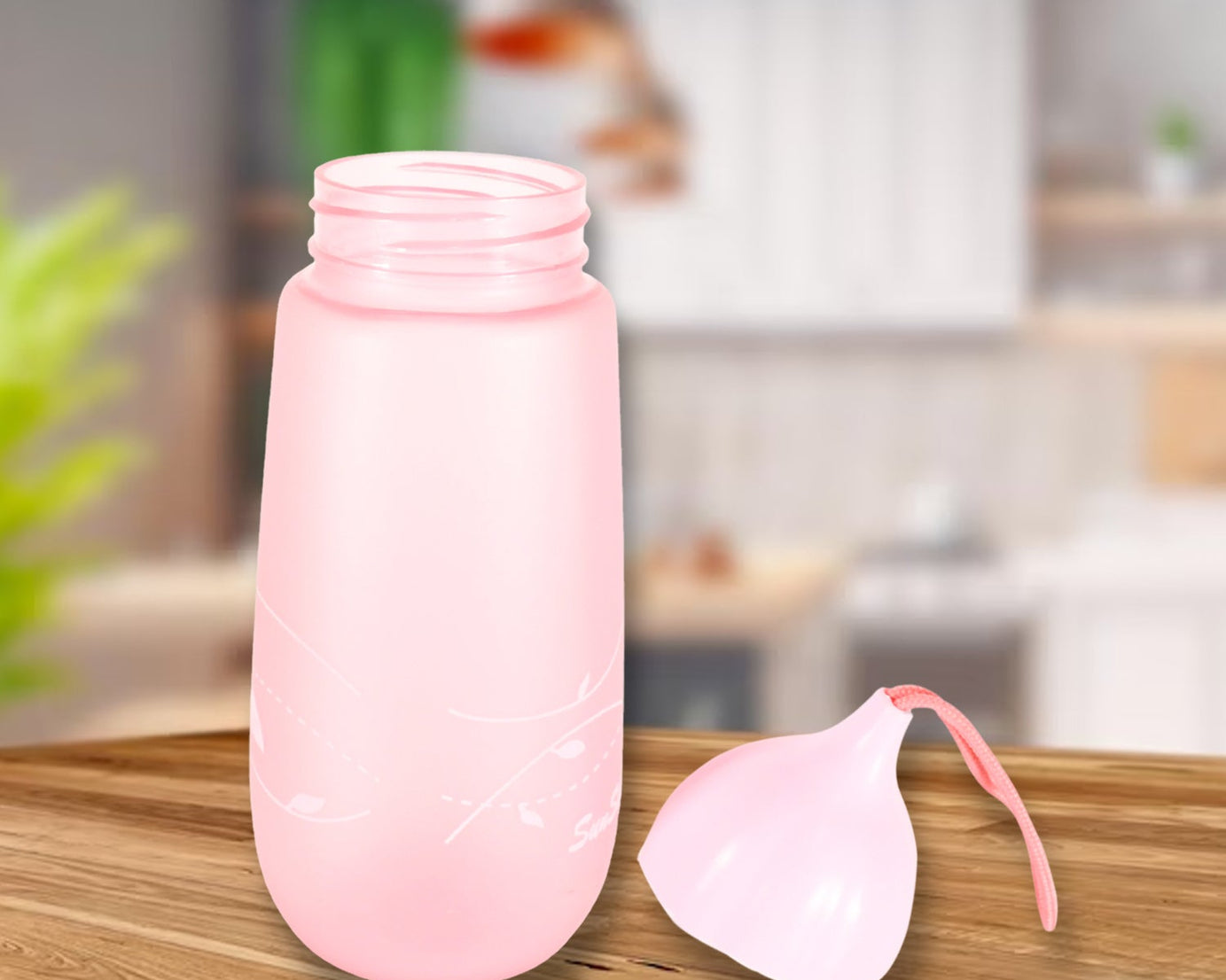 Unique Shape Premium Plastic water bottle With Dori Easy to Carry leakproof BPA-free, water Plastic water bottle for children, Home, School (1 Pc / 550 ML)