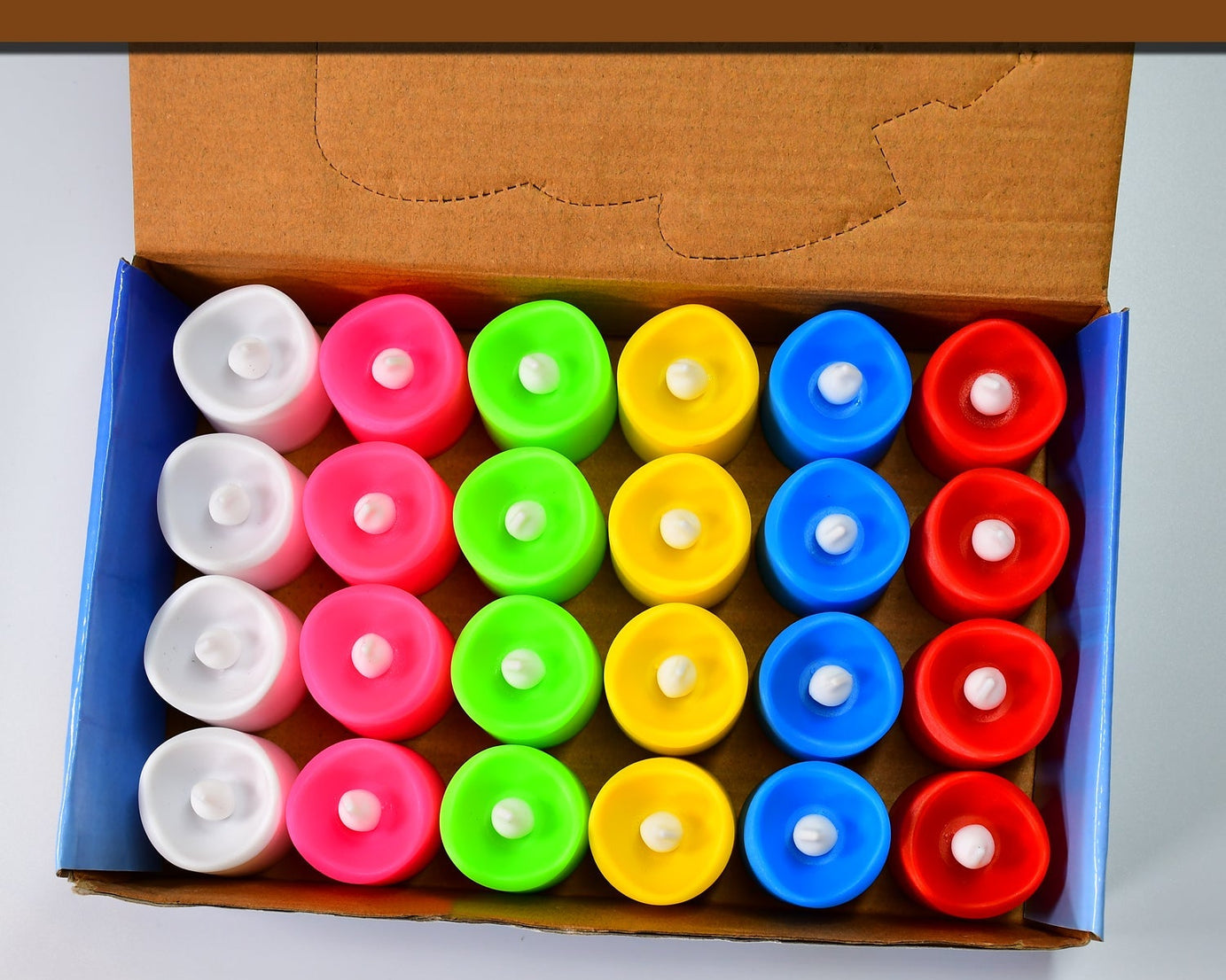Festive Lighting for Any Occasion: 24 Pack LED Tealight Candles (Multicolor)
