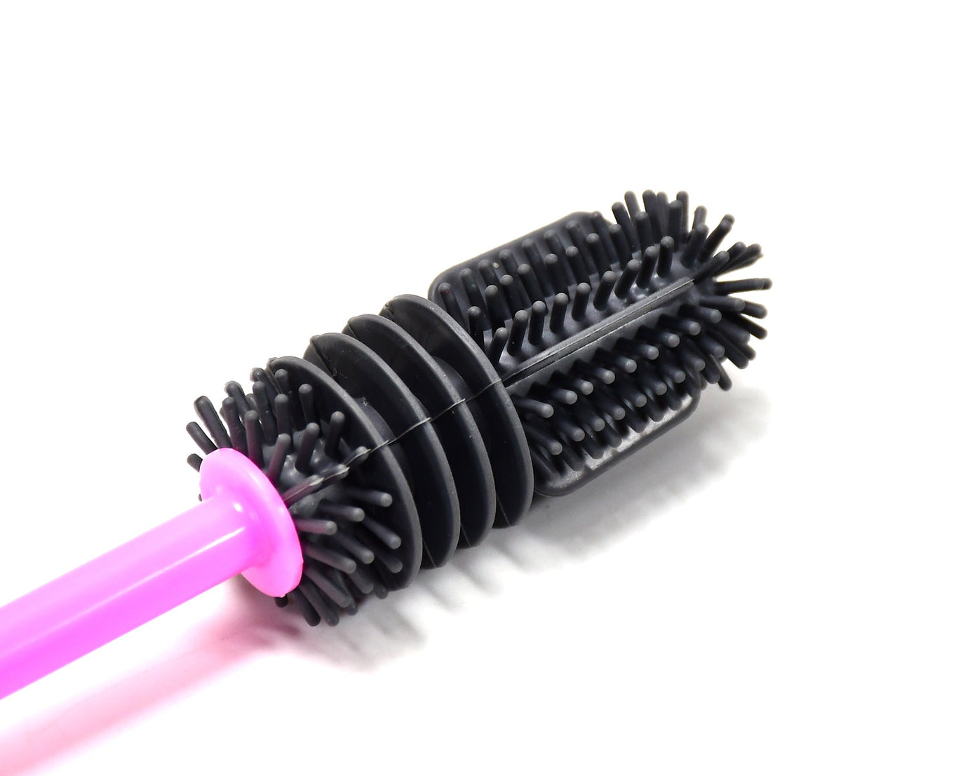 Bottle cleaning brush with long flexible handle