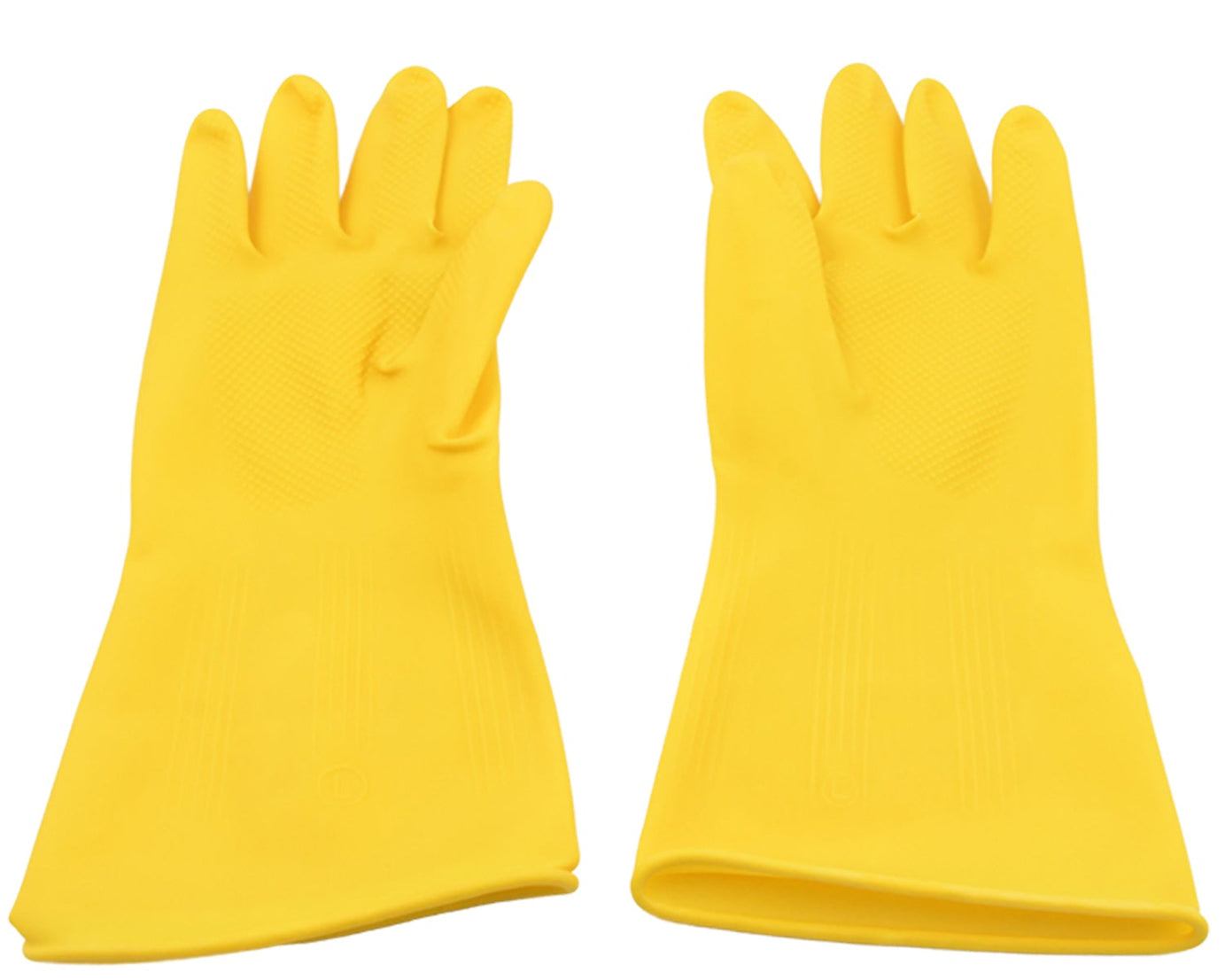 0681 Multipurpose High Grade Rubber Reusable Cleaning Gloves, Reusable Rubber Hand Gloves I Latex Safety Gloves I for Washing I Cleaning Kitchen I Gardening I Sanitation I Wet and Dry Use Gloves (1 Pair 98 Gm)