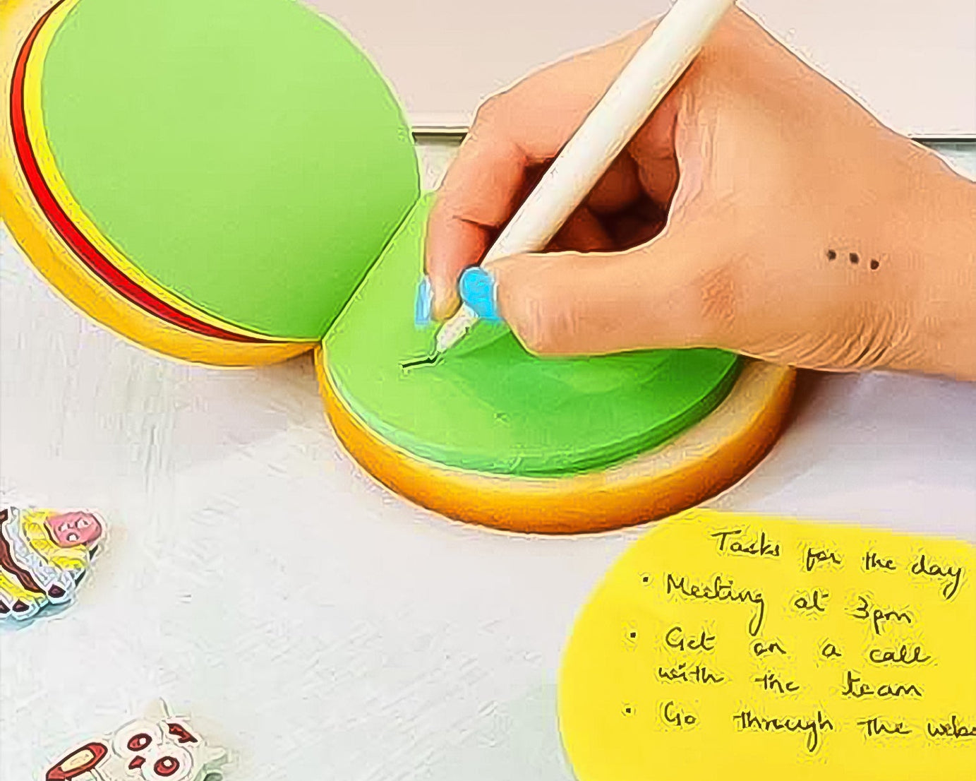 Unique burger-shaped sticky notes, mini memo pads