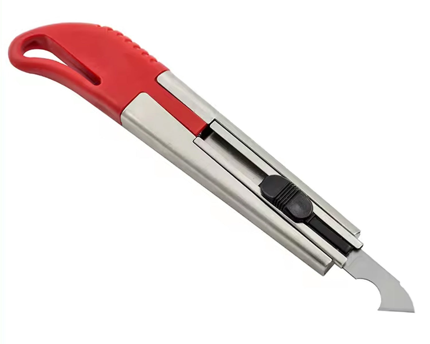 Plastic cutter with additional cutting blade and precision knife