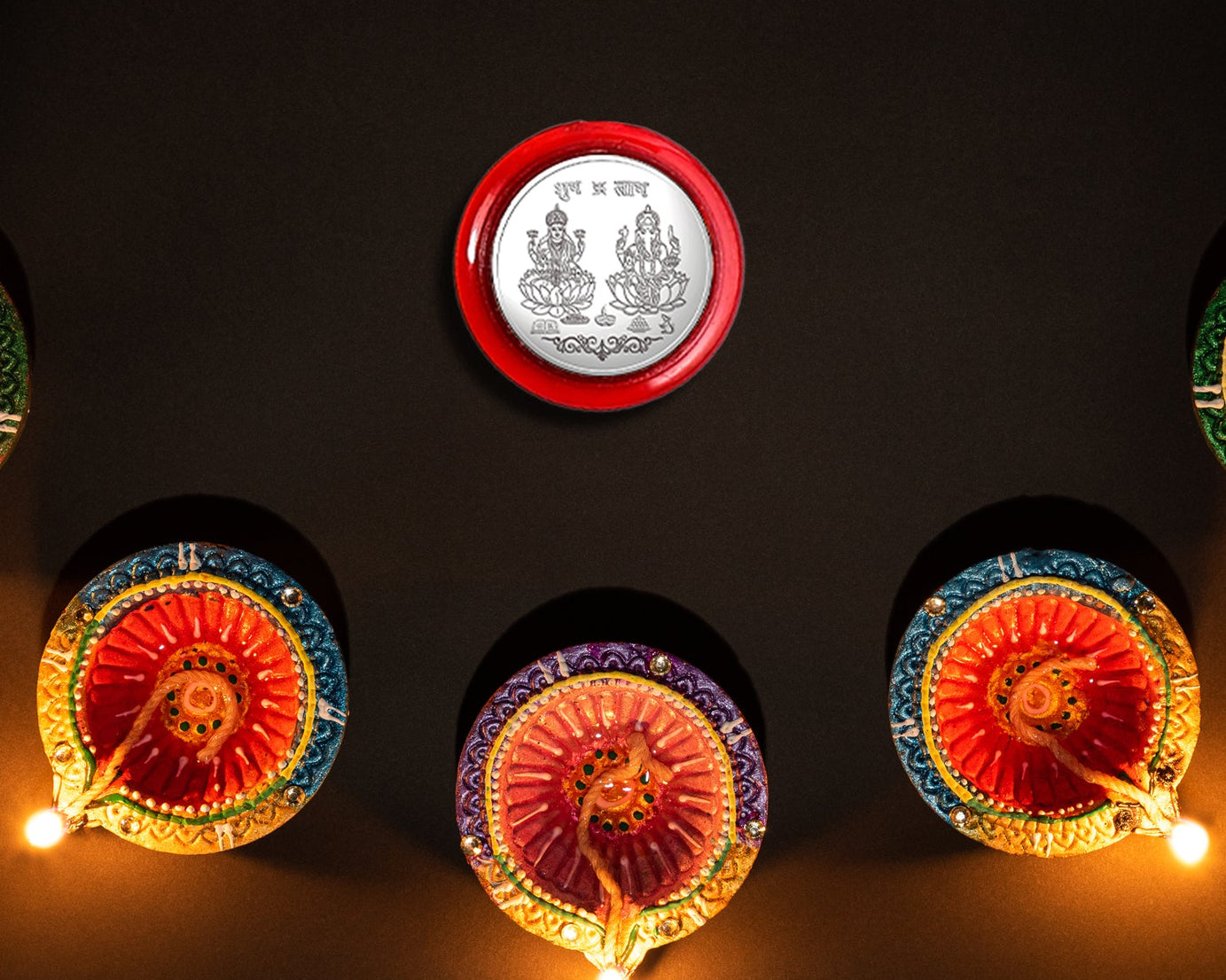 Silver color Coin for Gift & Pooja (Metal is not silver)