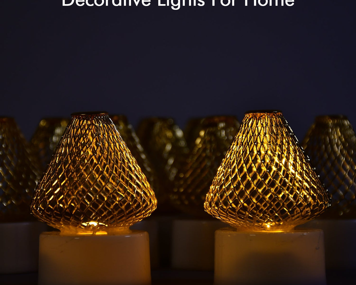 LED tea light candles set, 12 pieces, ideal for decor