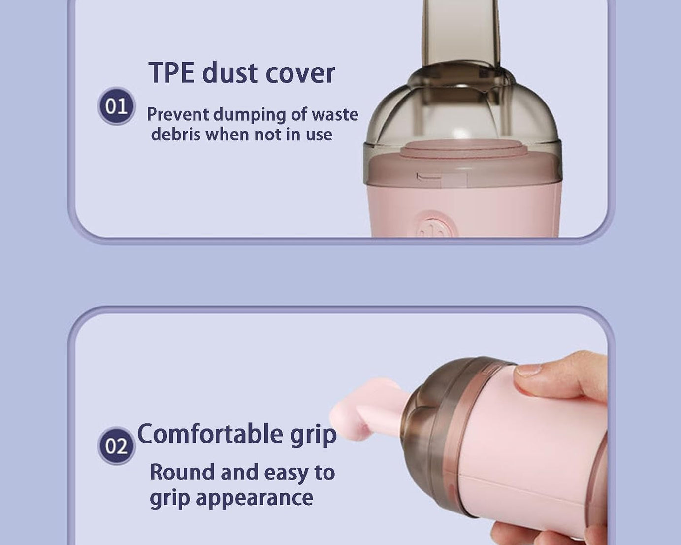 Handheld Vacuum Cleaner, Cordless Desktop Vacuum Cleaner One Button Switch for Office (1 pc)