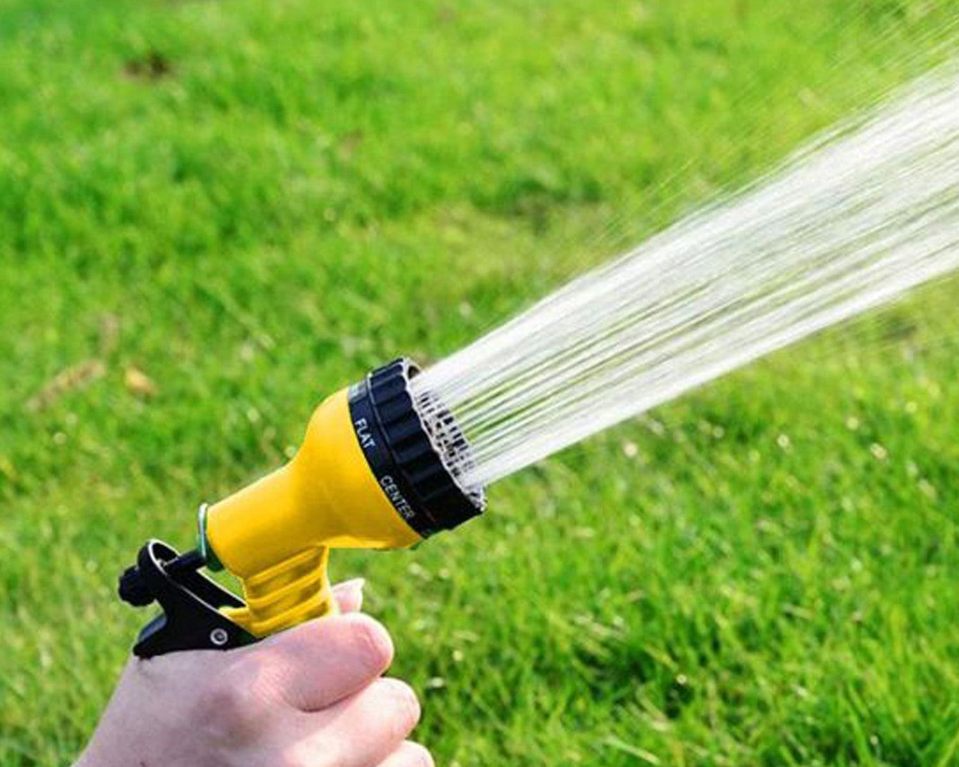 Adjustable hose sprayer for cleaning and watering