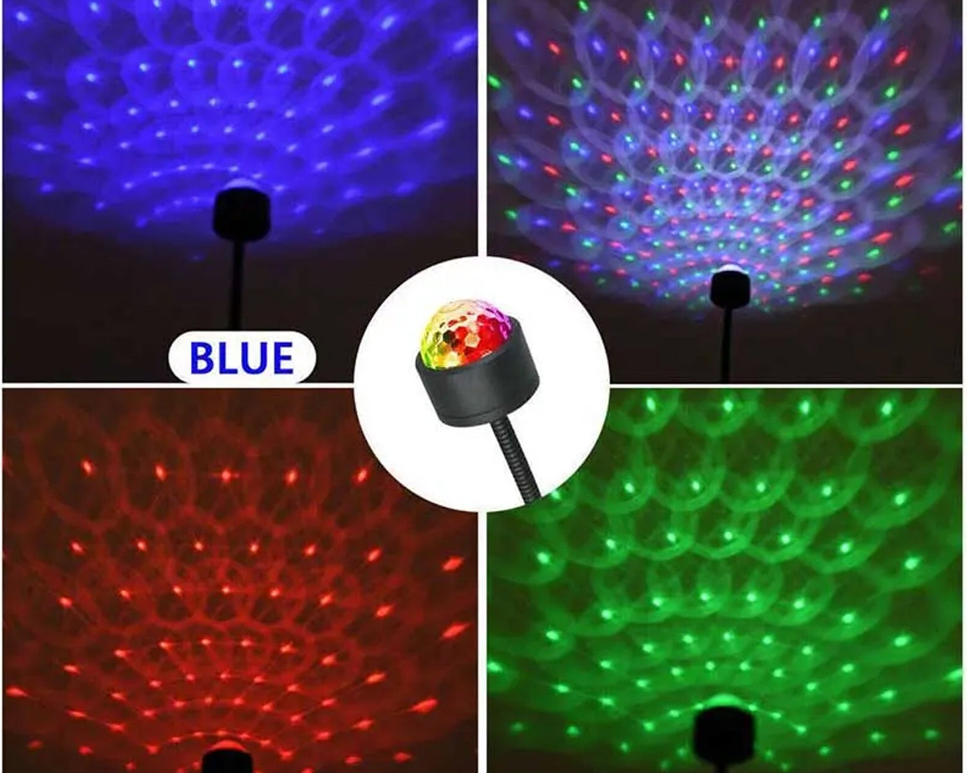 Car ceiling light with strobe effect