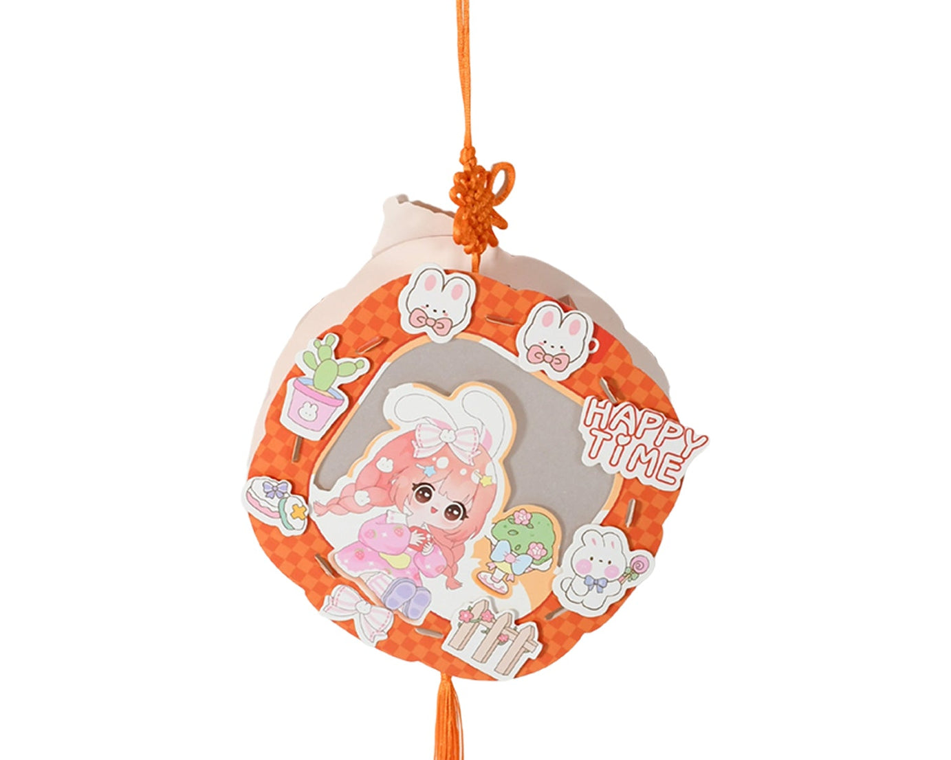 DIY Traditional Lanterns Handmade Cartoon Paper Lanterns, Antique Portable Lantern Hollow-Out Projection Luminescent LED Lamp DIY Hanging Paper Lanterns for Festival Party Decor