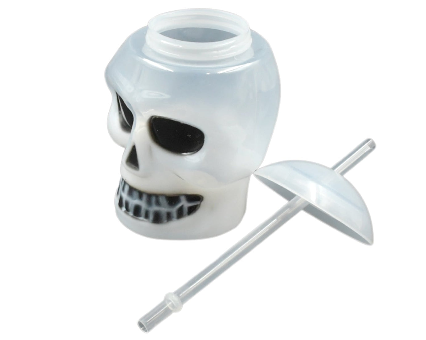 Ghost Face Bottle Water Bottle, Drinking Cup with Lid and Straw, Party Favors Summer Hawaiian and Beach Party Decorations for Kids Adults With Brown Box(1 Pc)