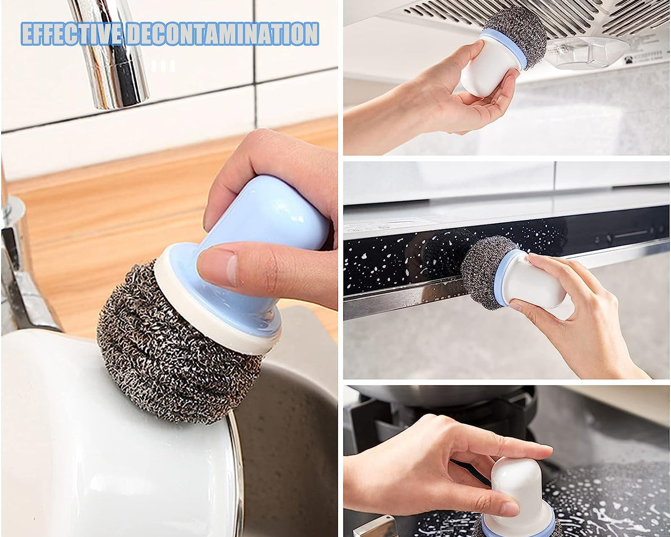 Palm brush for dish cleaning