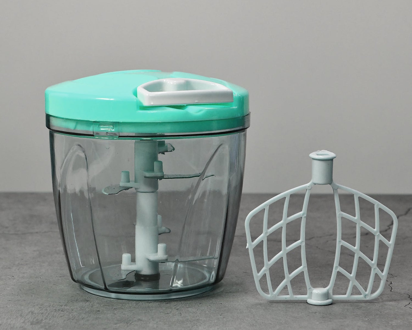 6 blade manual chopper for vegetables, 1000ml capacity