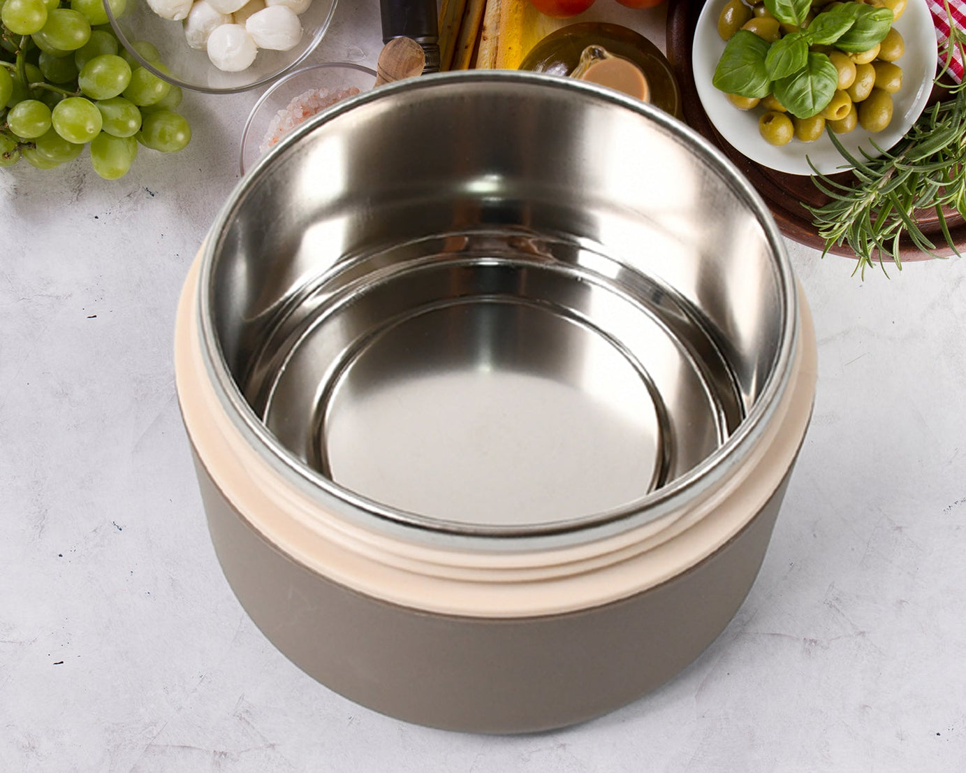 Ganesh Cresta Food Insulated Airtight Leak-Proof Lunch Box With Spoon for Office, School, Picnic (1Pc)