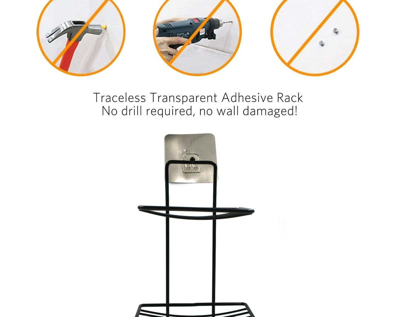 Durable two-tier soap rack for holding soap bars in household bathrooms.