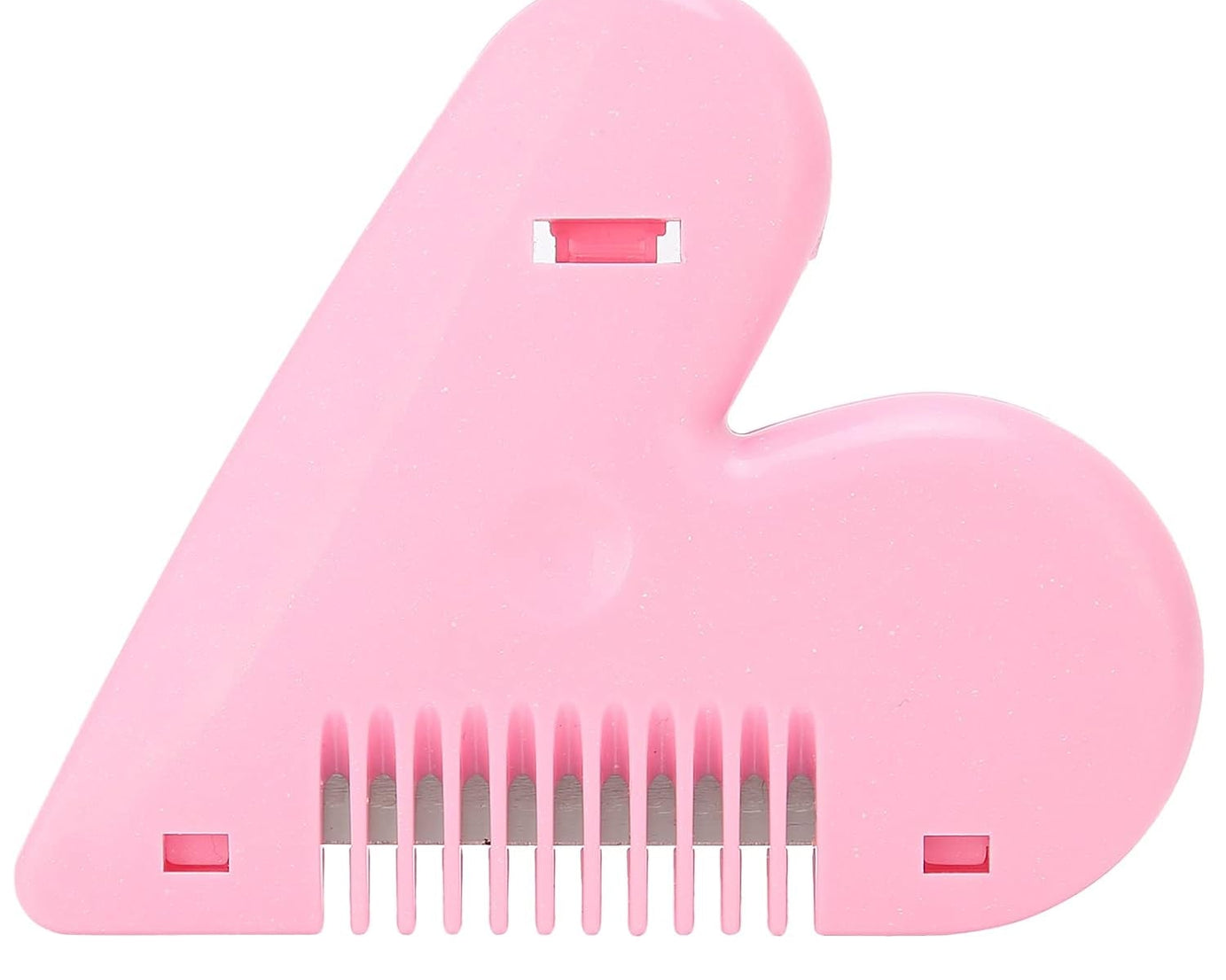 0361 Heart Shape Plastic Hair Cutting Scissors for Baby Girls Lightweight Portable Hair Thinning Double‑Edge Stainless Steel Convenient for Hair Cutting for Hair Thinning (1 Pc )