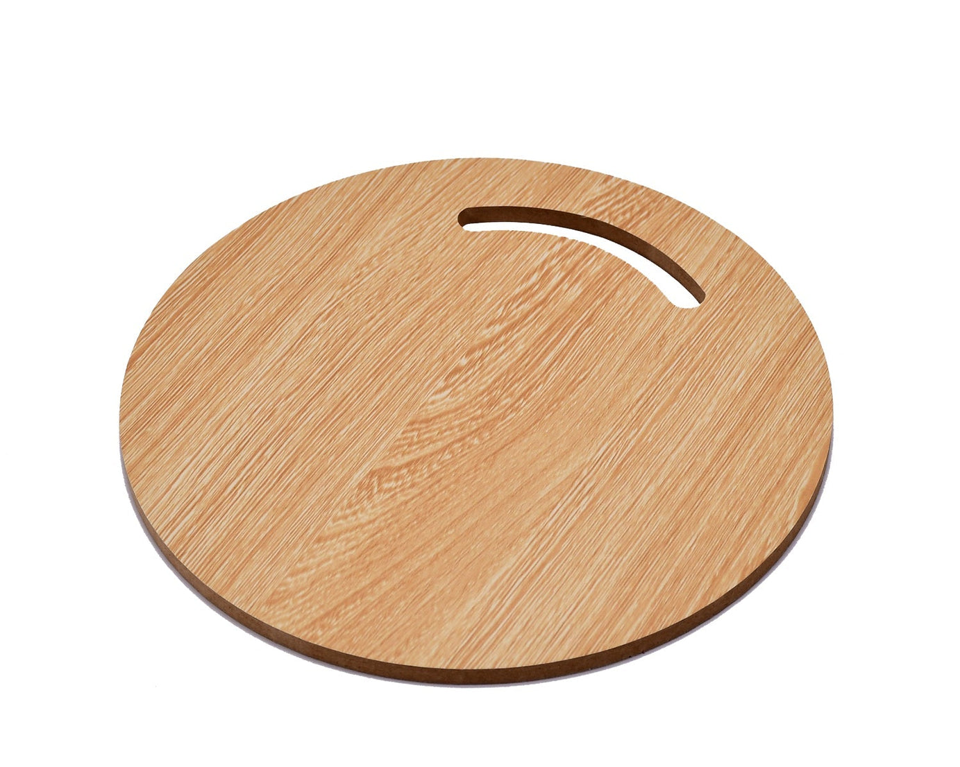 Medium round wooden chopping board