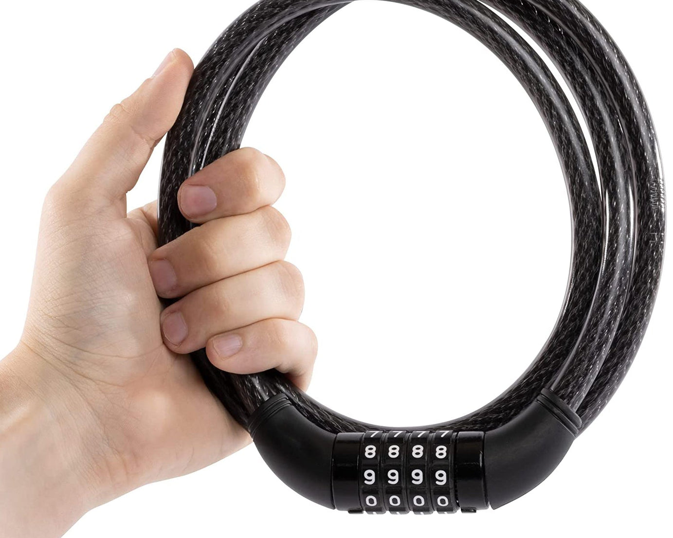 Combination lock for helmet security and multi-use