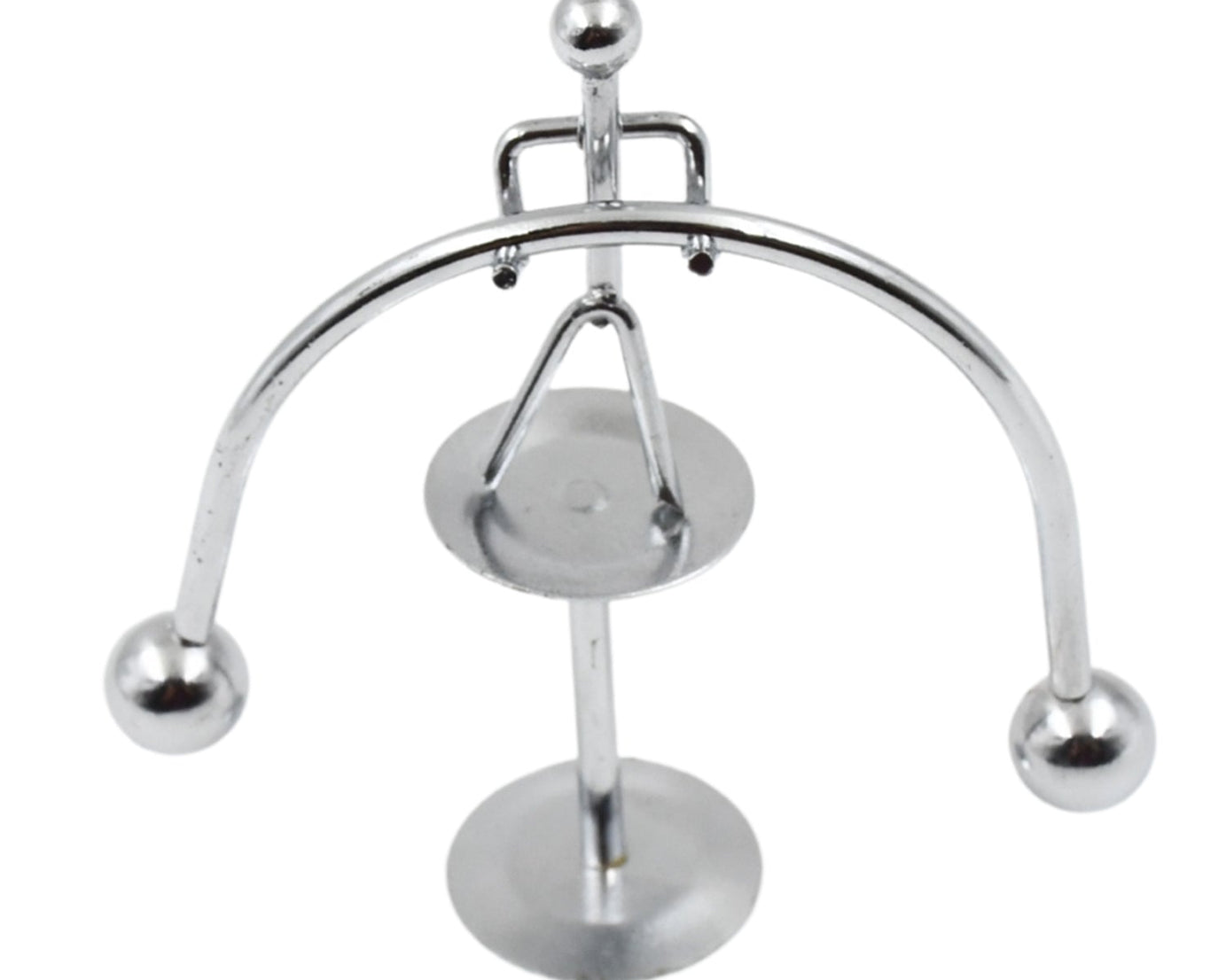 Mini Steel Balance Toy (1 Pc): Desk Decor, Perpetual Motion, Physics Toy