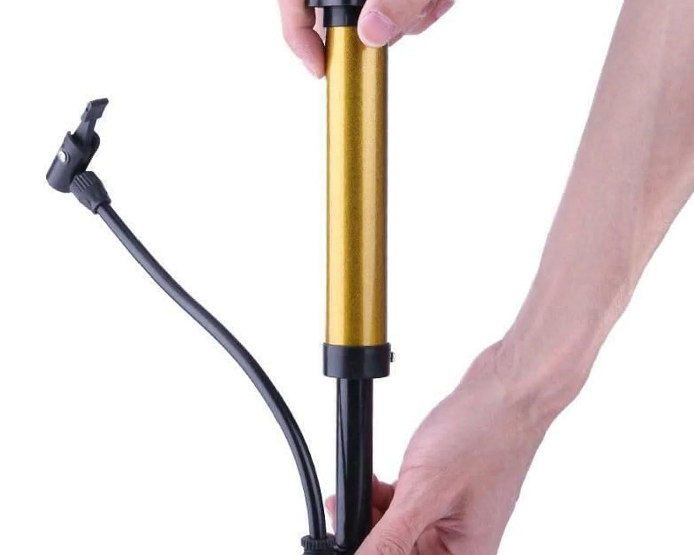 Mini Hand Air Ball Pump With 1 Pin, Metal Portable High Pressure Air Pump Mini Basketball Inflator for Balls, Basketball, Soccer, Volleyball, Football, Inflatable, and More (1 Pc)