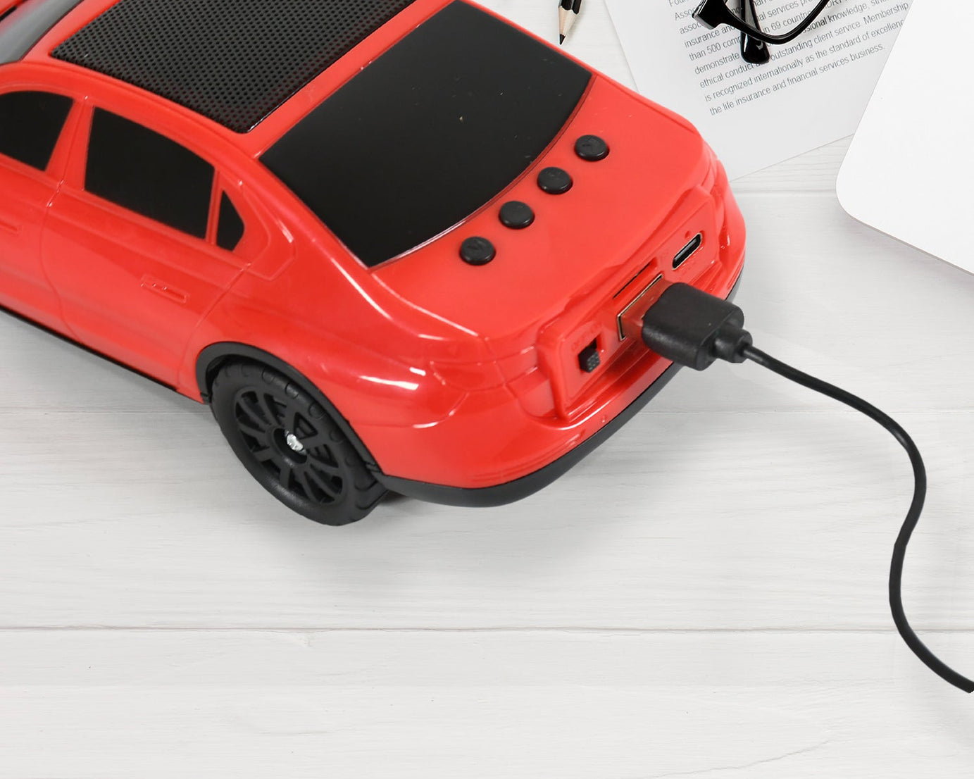 Wireless Bluetooth Speaker Portable Car Shape Music Speaker Support Bluetooth, TF Card, USB, Fm Radio Function Unique Shape Car Speaker