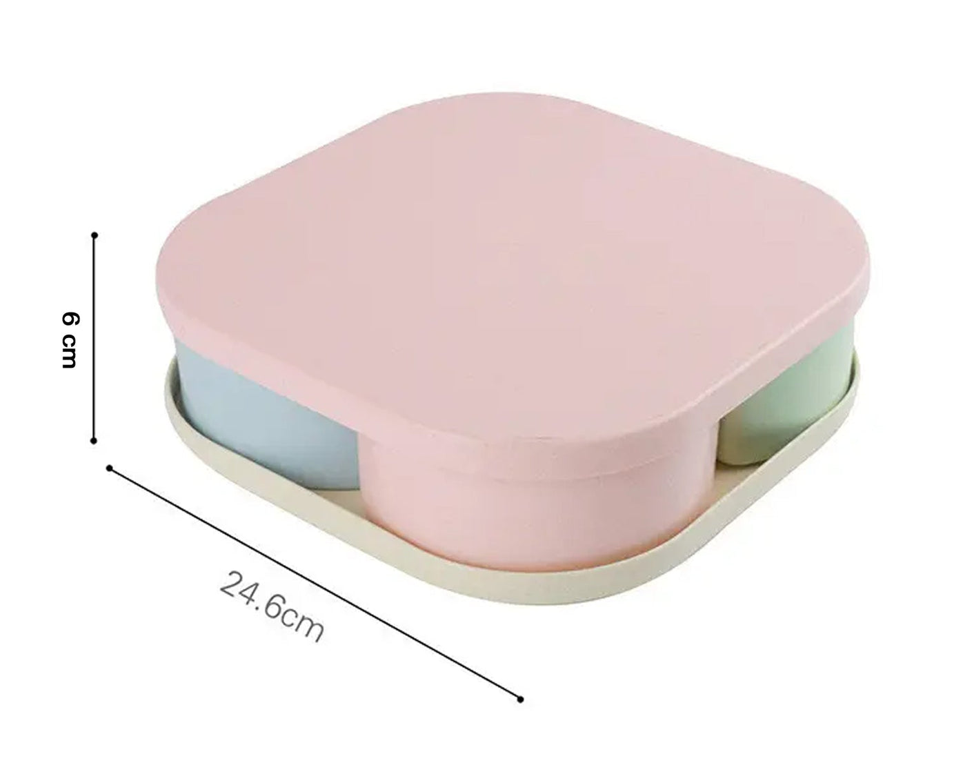 Large Compartment Candy Box | Creative Divided Food Fruit Plate