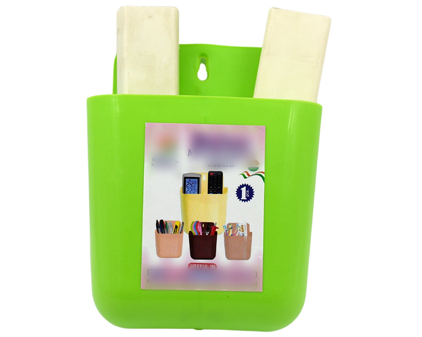 Multipurpose Wall Holder | Mobile Holder | Stationary Storage | Bathroom accessories | Remote Holder | Makeup Brush Holder | Useful In office, Kitchen, Drawing Room 2 Section Stand (1 Pc )