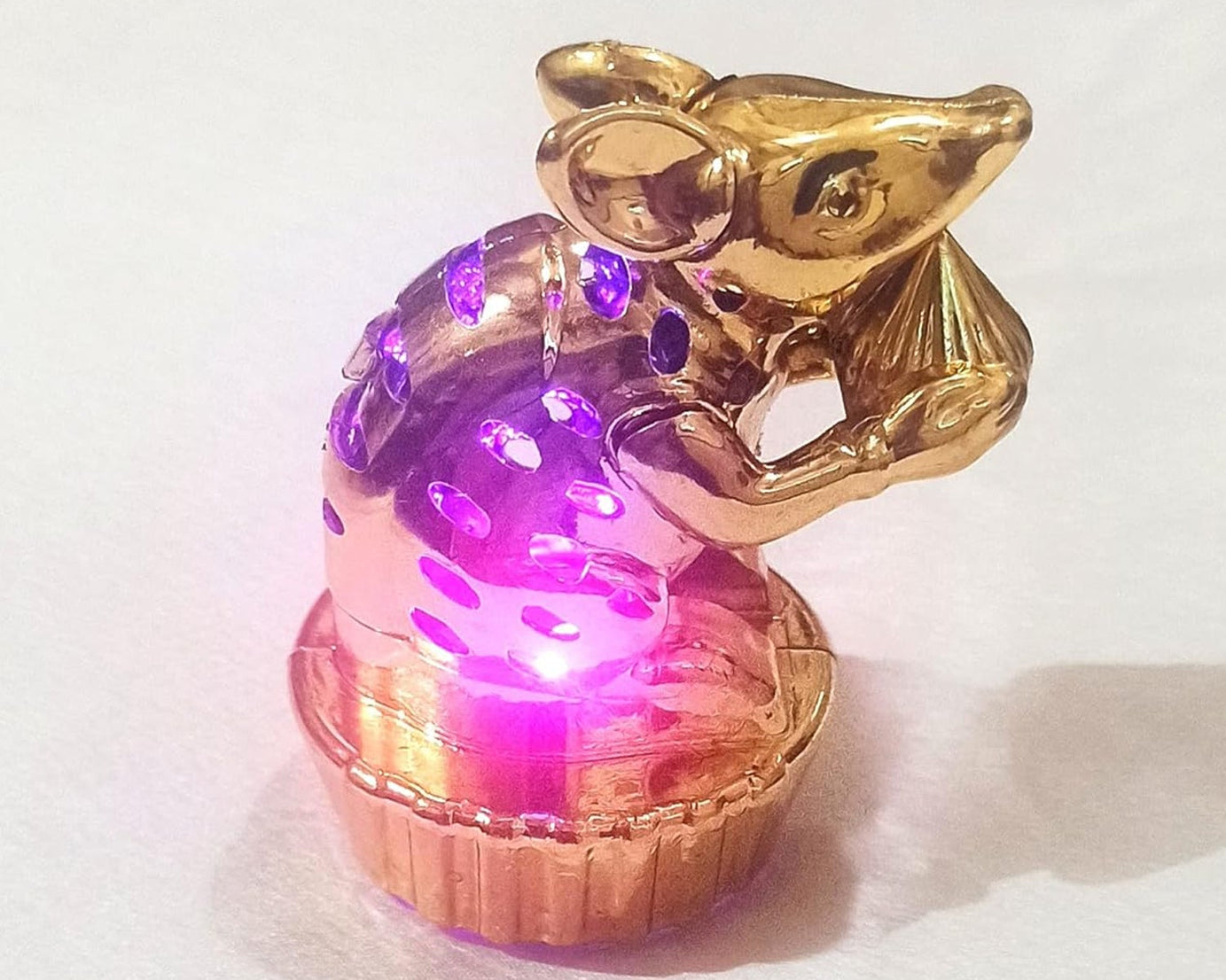 LED Mooshak with Changing Lights for Ganpati Decor