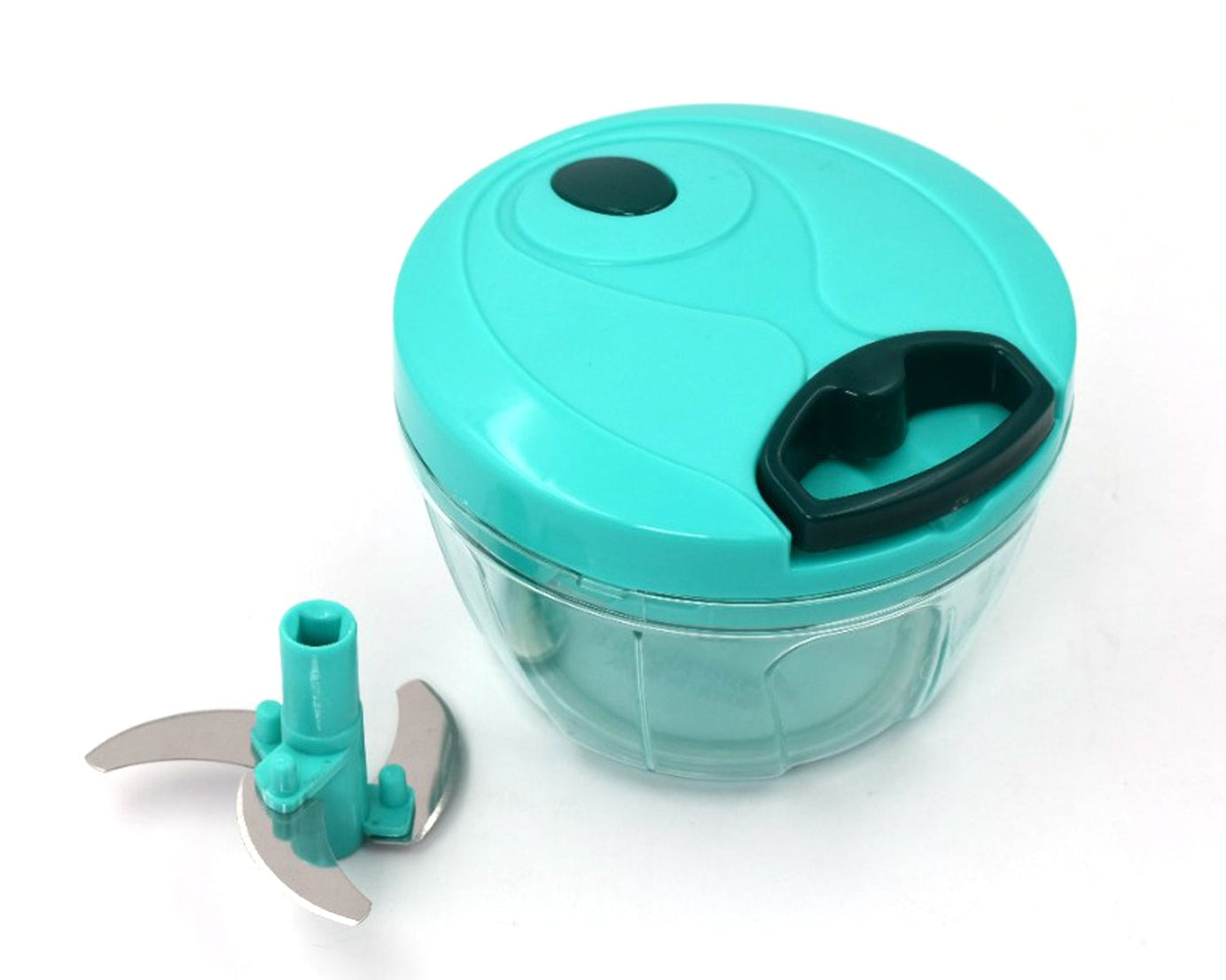 Handy Mini Plastic Vegetable Chopper Cutter, Onion Chopper Vegetables for Kitchen Accessories with 3 Blades