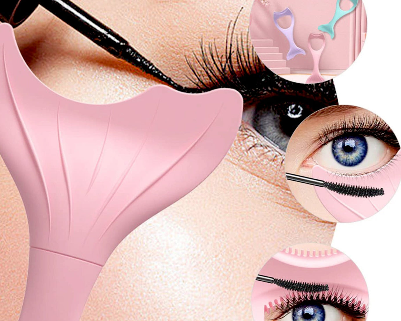 12628 Multifunctional Easy To Clean Curved Silicone Eyeliner Stencils Wing Tips Quick Reusable for Makeup Tool for Beginners, Eyelashes Brush Curler Comb Eye Makeup Tool Female Supply (1 Pc)