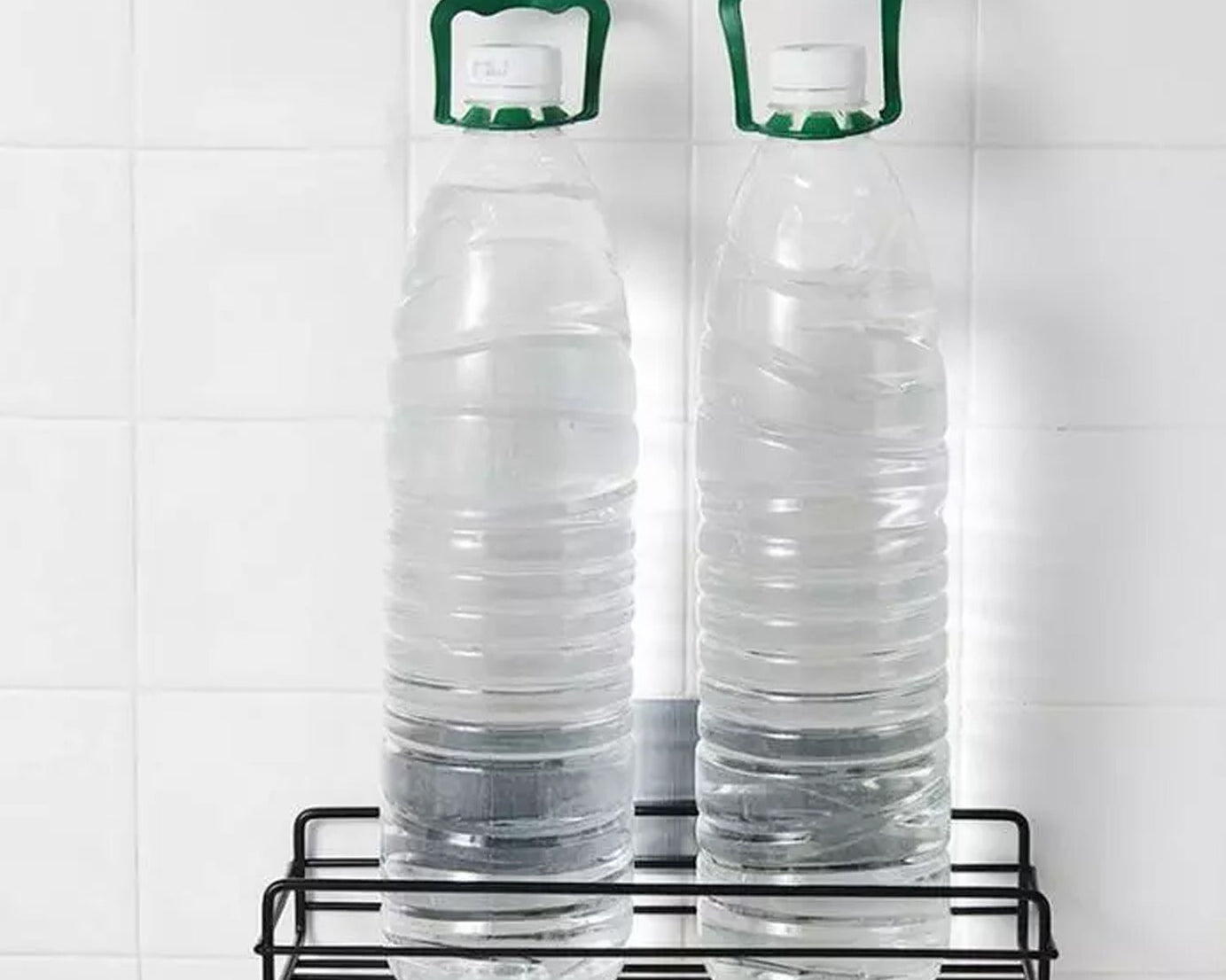 Bathroom and kitchen metal rack with wall mount