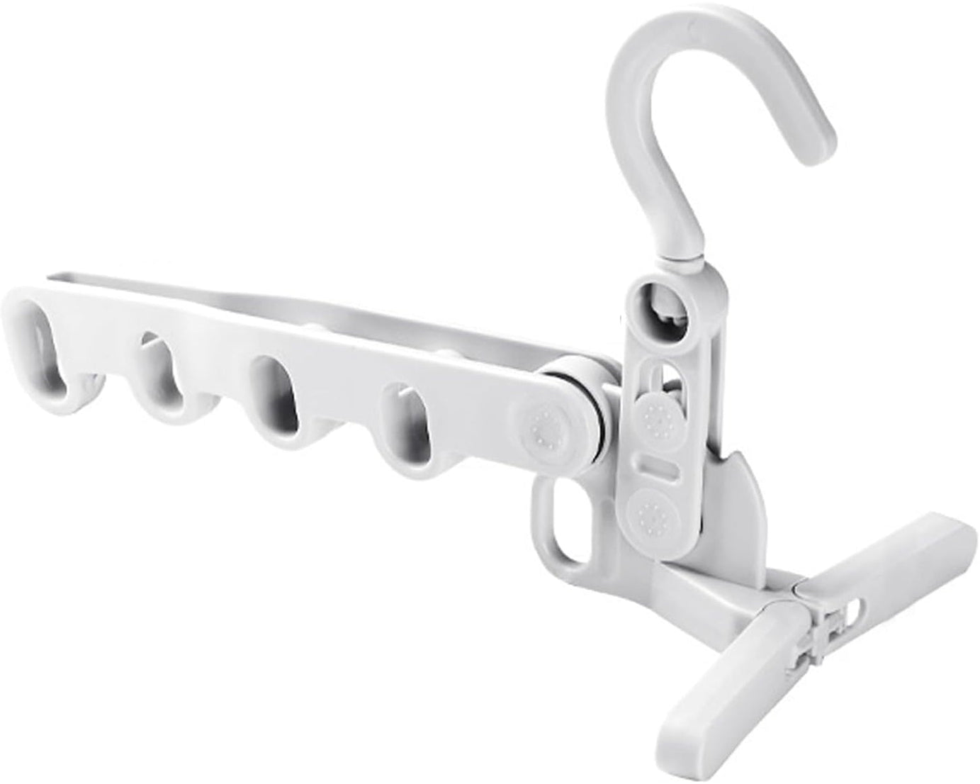 5 holes foldable clothes Hanger, travel clothes hanger, multifunctional clothes hanger, space-saving wall holder, clothes rack, robust clothes hanger for travel, indoors.