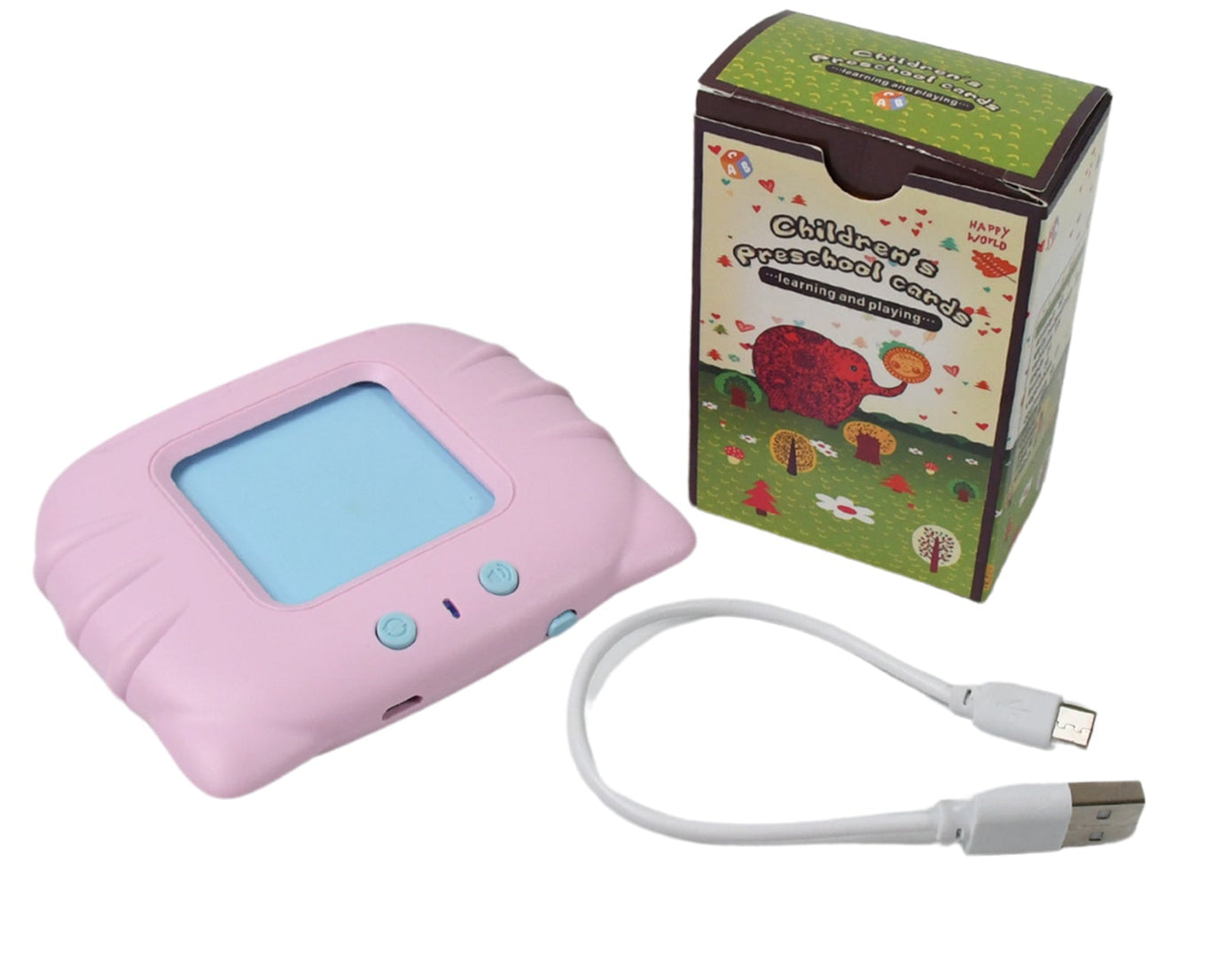 Preschool Learning Toys Flash Cards for Small Kids Educational Toys English Words Learning Machine for Kids with 224 Words, Birthday Gift for Kids Intelligent Electric Kids Language Card (1 Set)