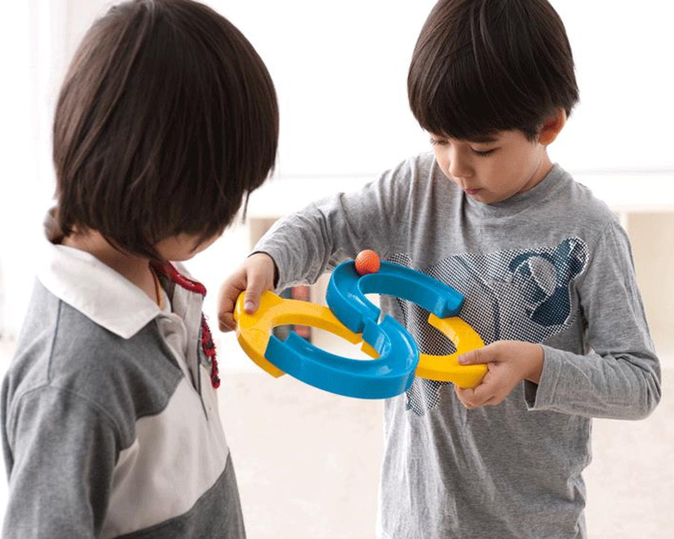 Construction toys set with a variety of pieces for building and creative play