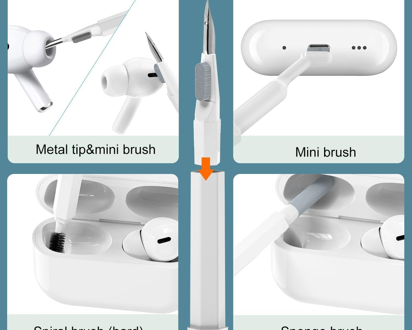 Keyboard Cleaner Kit, 20-in-1 Laptop Phone Screen Cleaning Kit, Keyboard Cleaning Kit with Electronic Cleaning Brush Spray for AirPods Pro, iPad, iPhone Pro, Camera, Computer Cleaning 