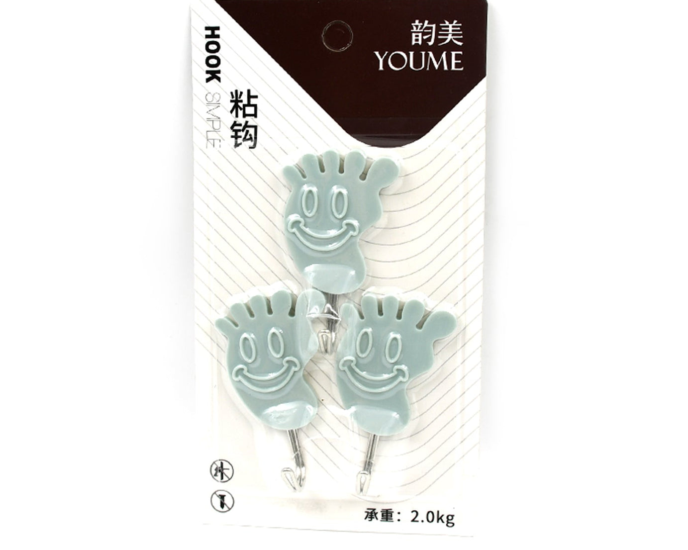 Multipurpose Strong Hook Self-Adhesive hooks for wall Heavy Plastic Hook, Sticky Hook Household For Home, Decorative Hooks, Bathroom & All Type Wall Use Hook, Suitable for Bathroom, Kitchen, Office