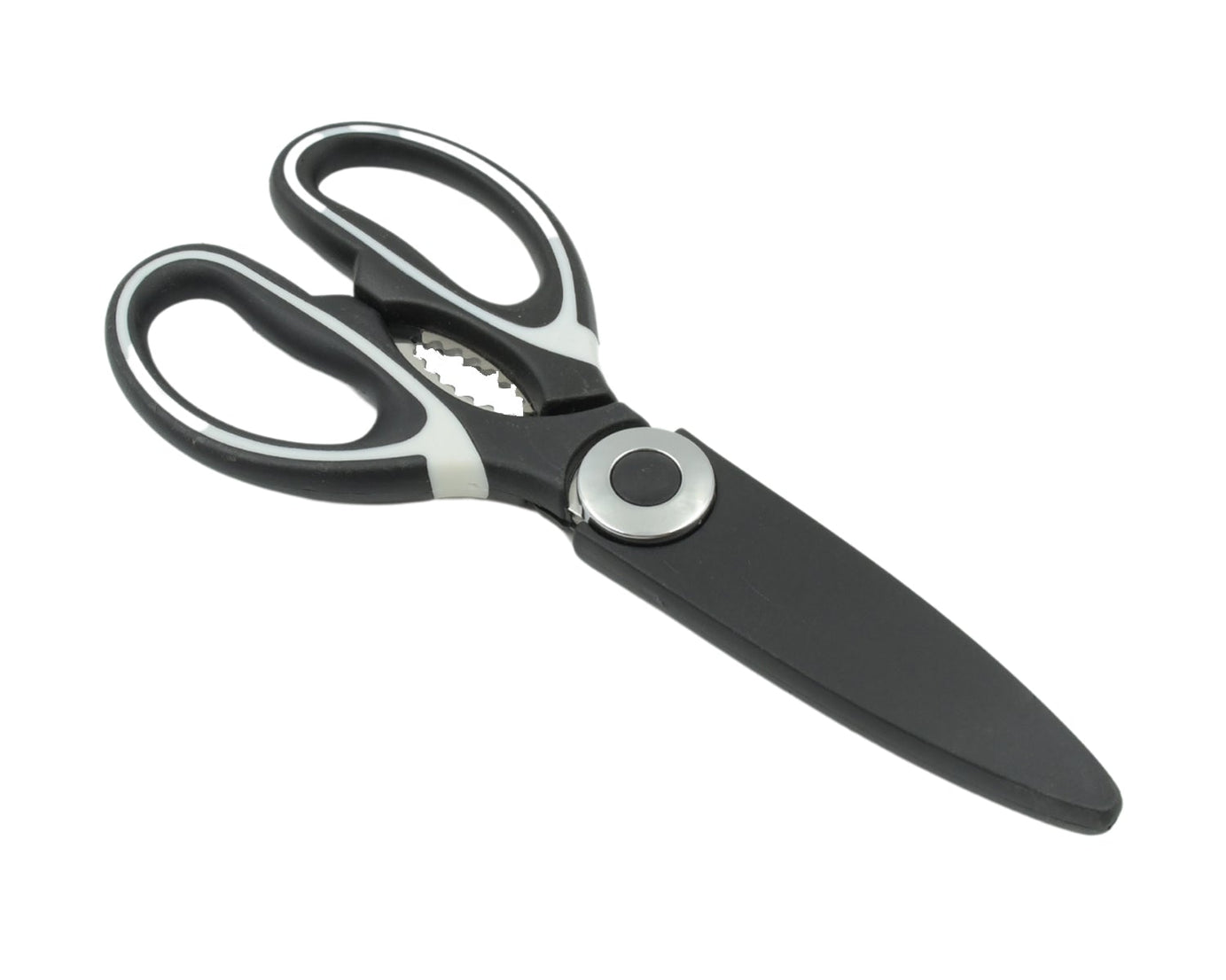 3 in1 Multi-Function Kitchen Household for Vegetables, Fruit, Cheese & Meat Slices with Bottle Opener Stainless Steel Sea Food Scissor (1 Pc )