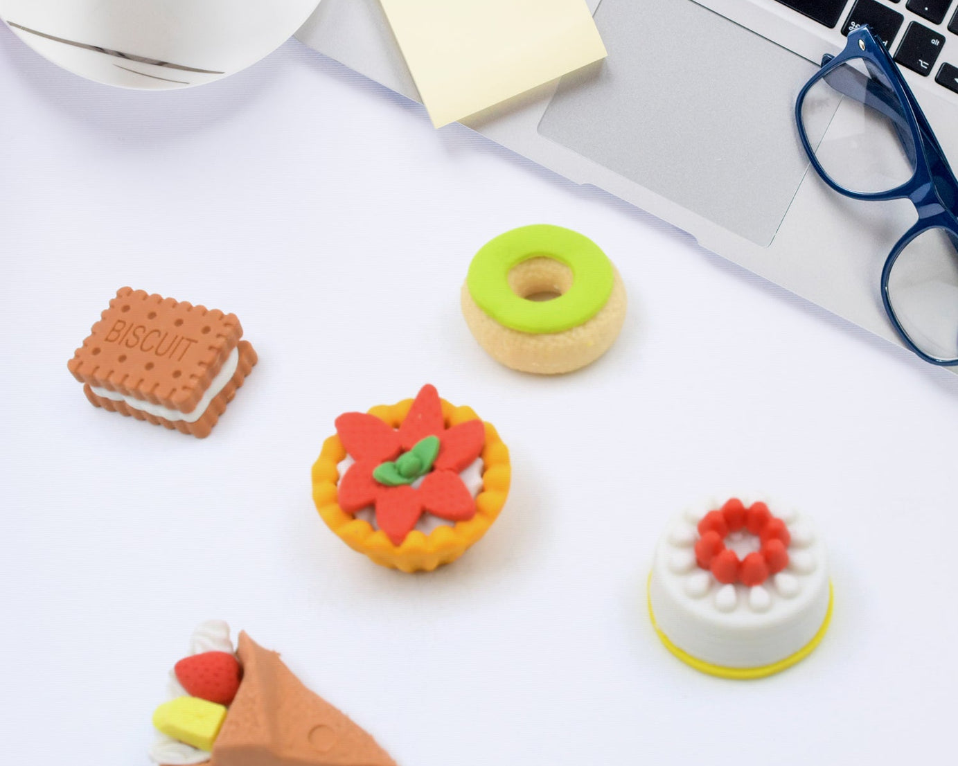 3D Fast Food Fancy & Stylish Colorful Erasers, Mini Eraser Creative Cute Novelty Eraser for Children Different Designs Eraser Set for Return Gift, Birthday Party, School Prize, Fast Food Set Eraser ( 5 pc Set )