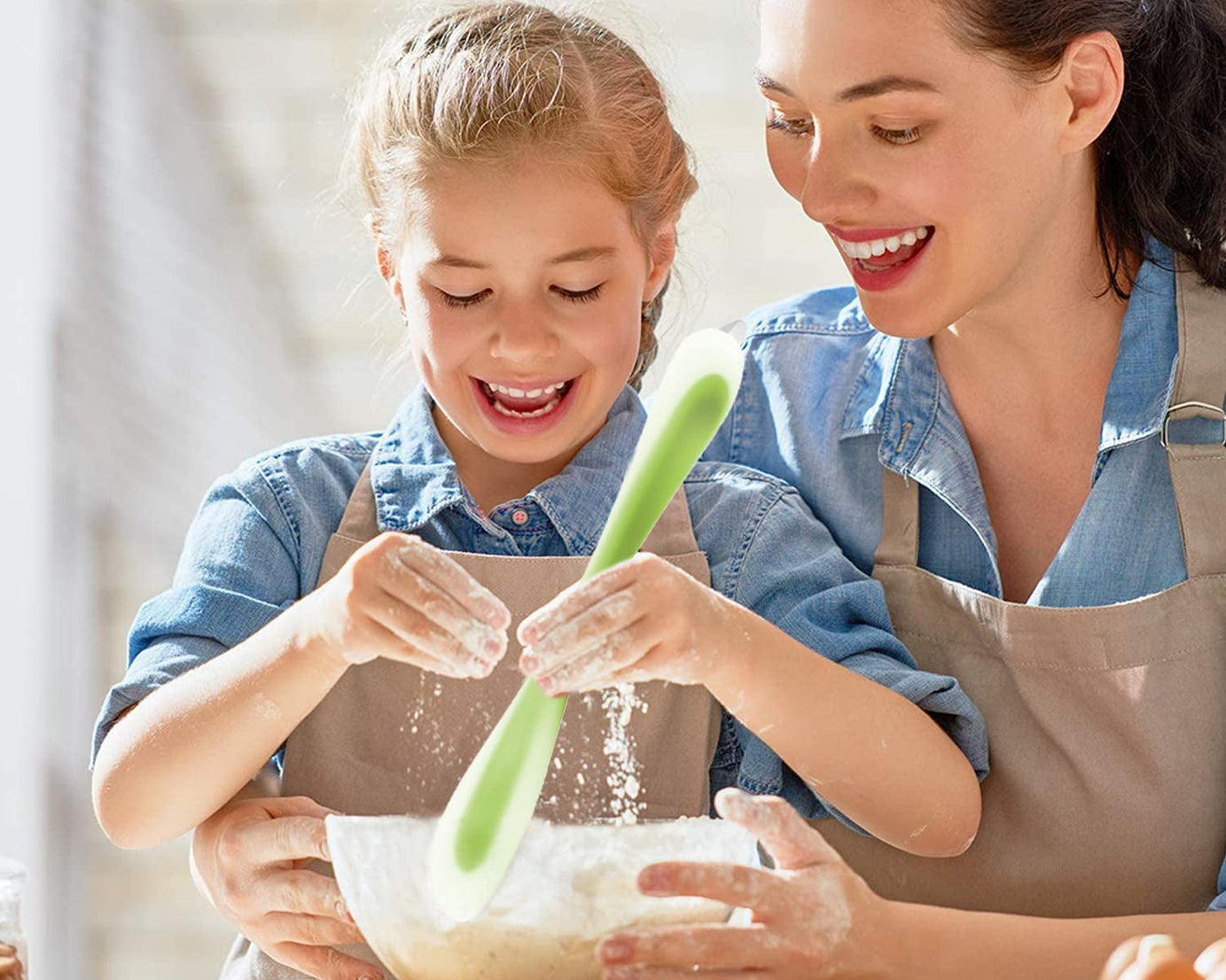 2 in 1 Flexible Silicone Spatula Spoon (1 Pc / 30 Cm)