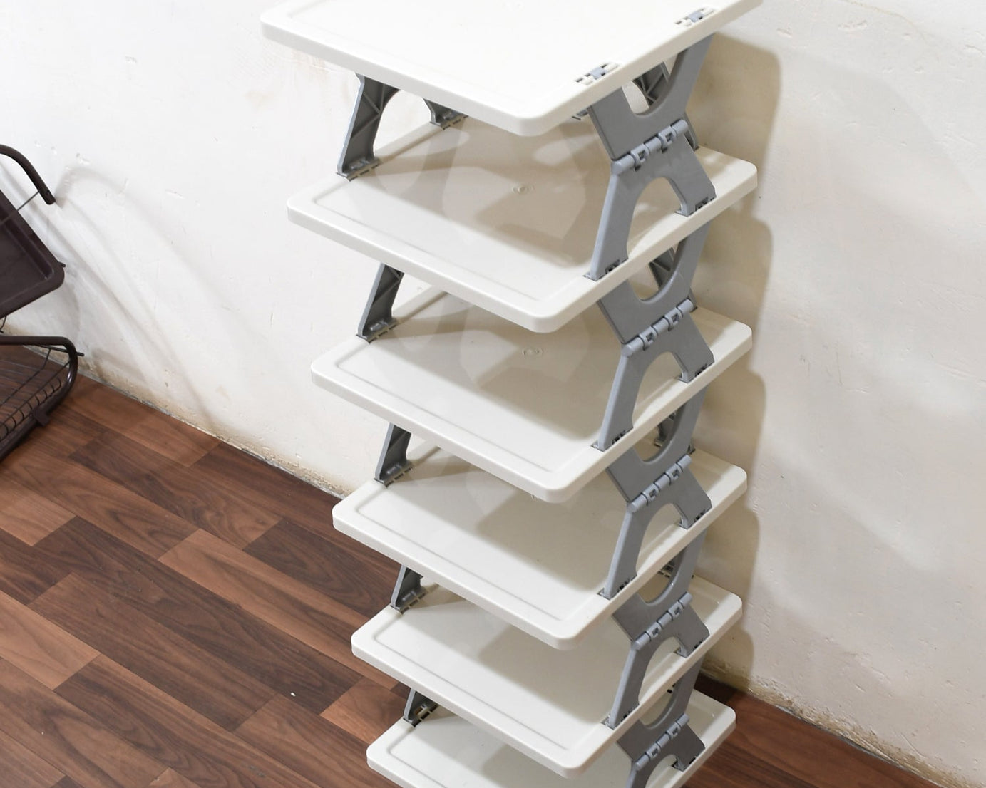 6-layer foldable shoe rack, mix color