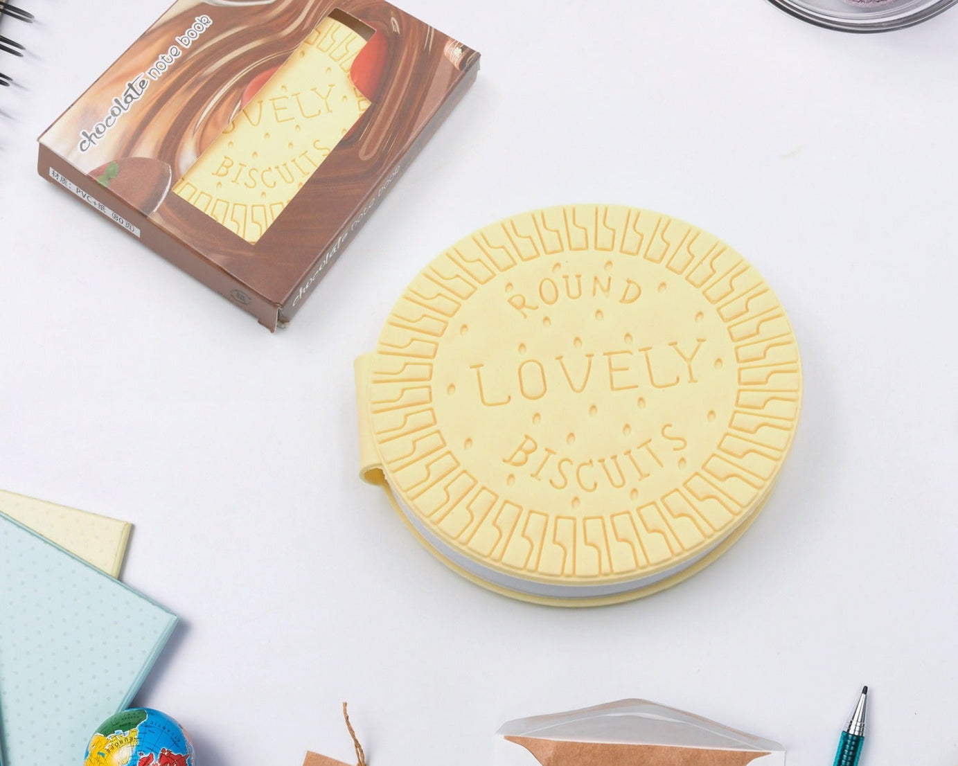 Round Chocolate Diary Notebooks Original Chocolate Smell  Writing Practice Book Early Learning Copybook Premium Chocolate Book ( 1Pc Book )