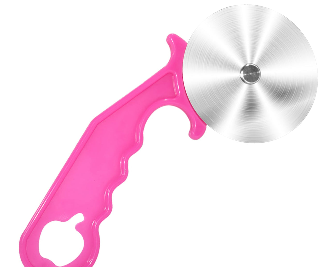 Stainless steel cutter for pizza and pastry.