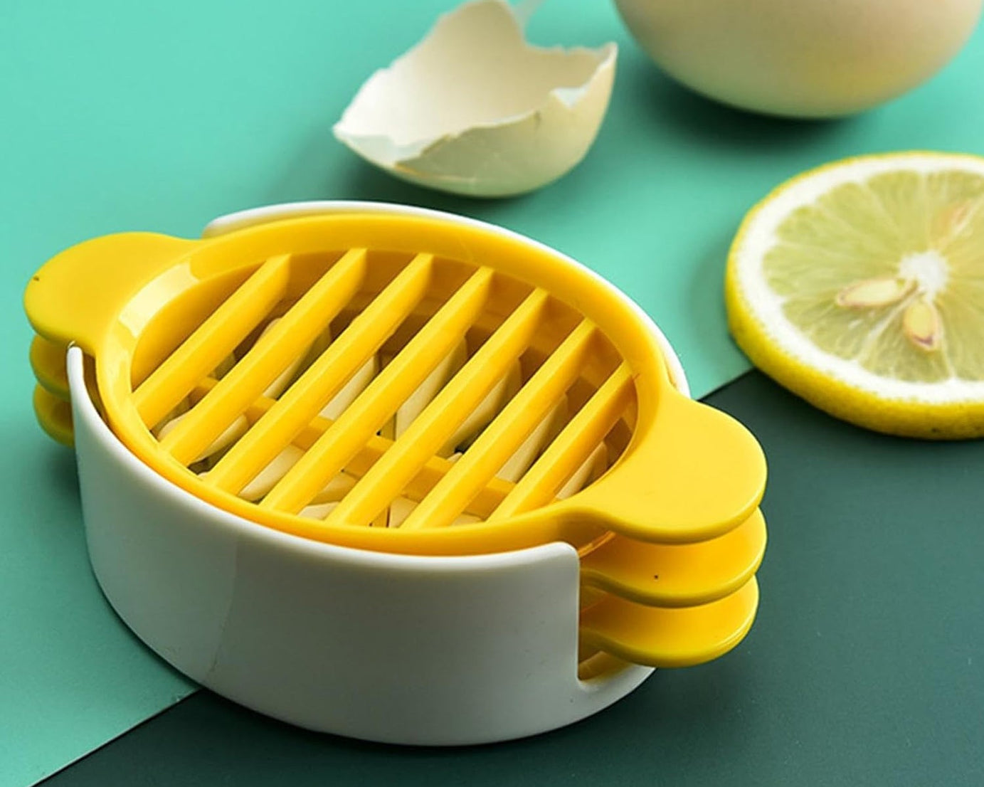 Egg Slicer, 3 in 1 Boiled Egg Slicer, Egg Slicer, Preserved Egg Slicer, Home Restaurant Kitchen Tool (1 Pc)