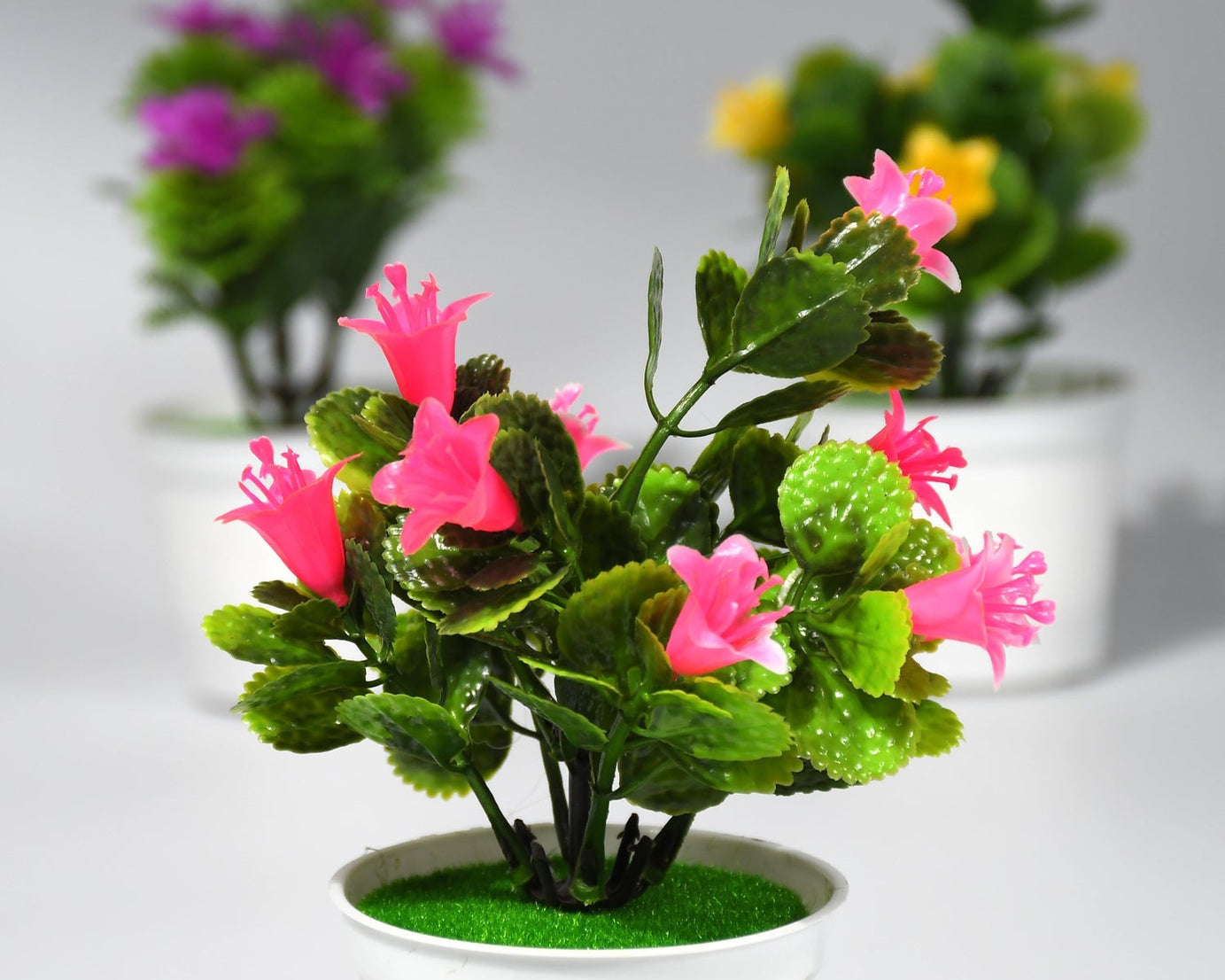 Flower Pot Artificial Decoration Plant | Natural Look & Plastic Material For Home , Hotels , Office & Multiuse Pot