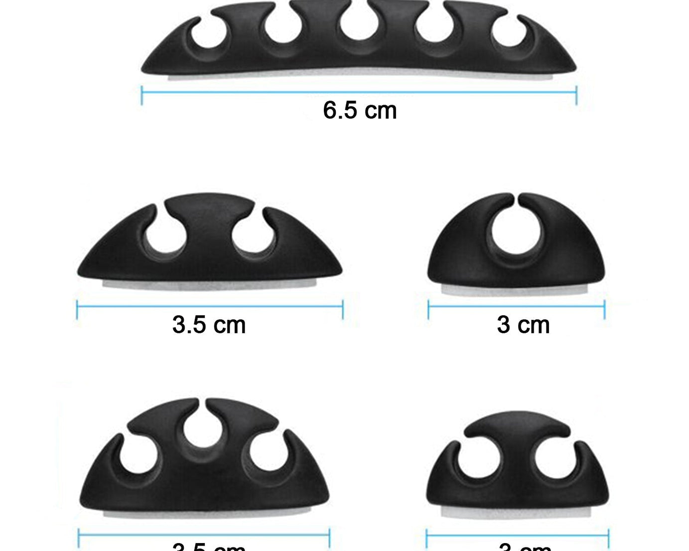 Desk cable management clips