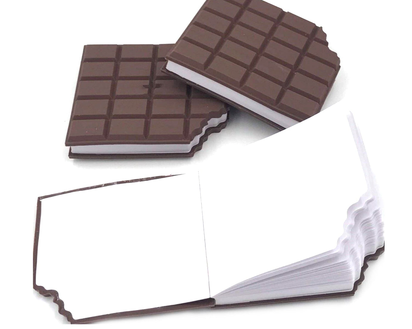 Small Chocolate Scented Diary Memo Notebook in Rectangular Chocolate Bite Shape with Original Chocolate Smell Personal Pocket Diary, Dairy book with Plain Pages for Kids