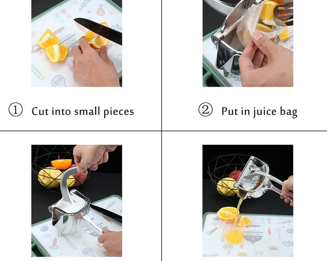 MANUAL ALUMINIUM METAL FRUIT PRESS JUICER