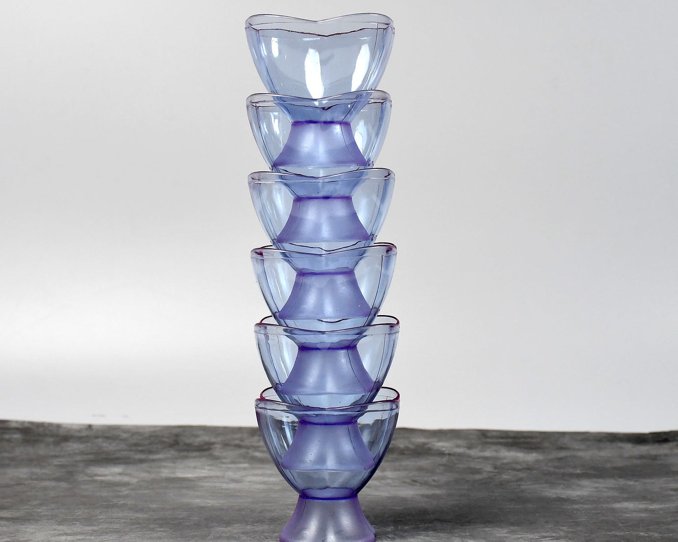 Set of serving bowls for desserts