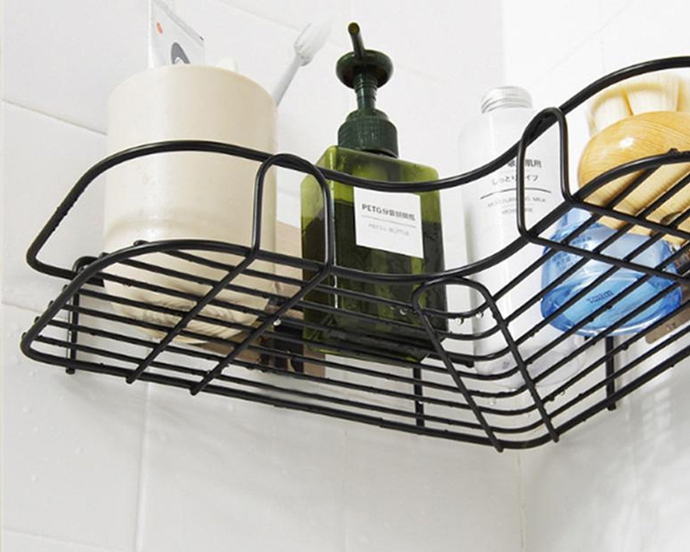 Self-adhesive shelf for bathroom and kitchen