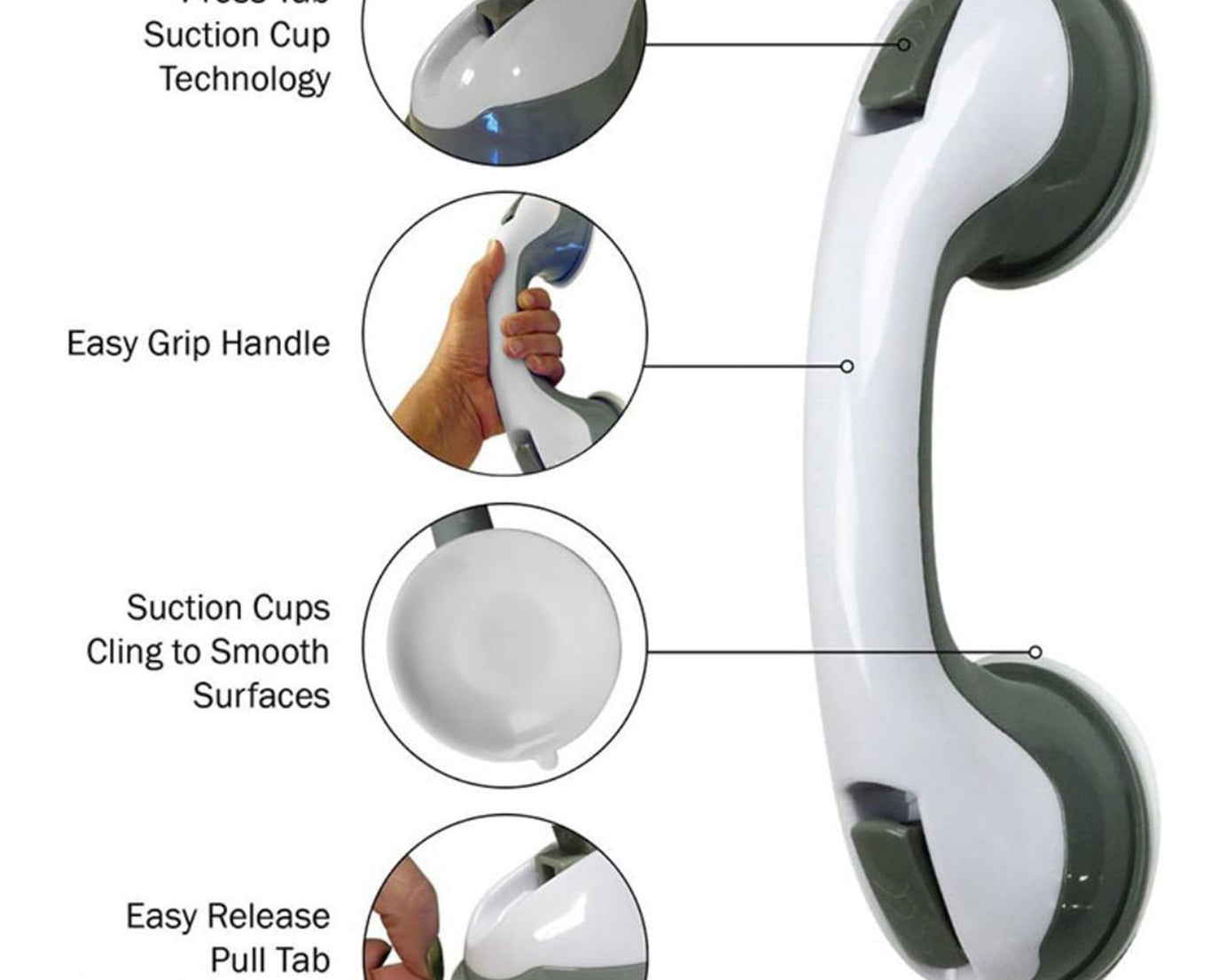 Durable helping handle for multiple uses.