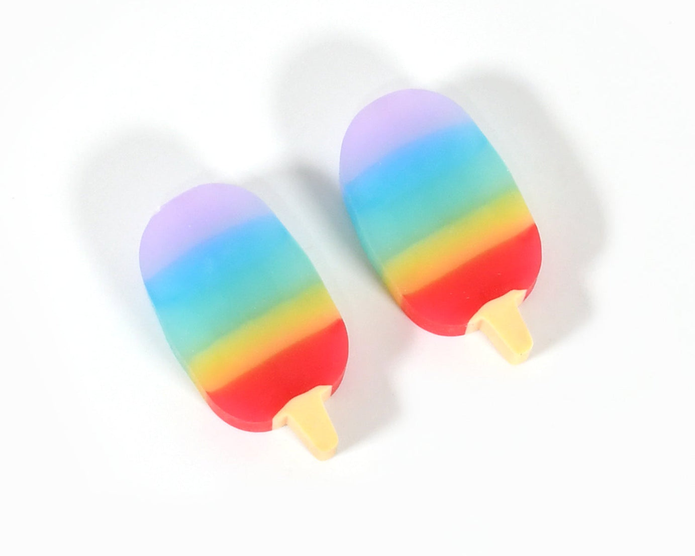 Jelly Popsicle Shape Fancy &amp; Stylish Erasers, Mini Eraser Creative Cute Novelty Eraser for Children Eraser Set for Return Gift, Birthday Party, School Prize (2 Pc Set| Mix Design)